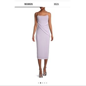 Significant Other Evelyn Twist-Front Midi Dress in Lilac Size 4